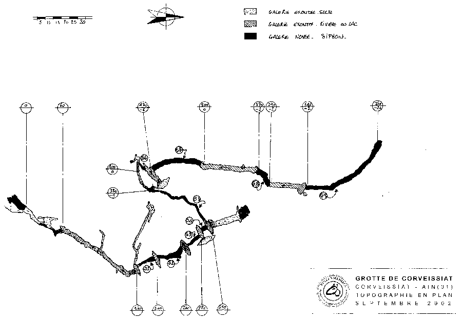 Topos CORVEISSIAT - ancien plan jusqu'au S9